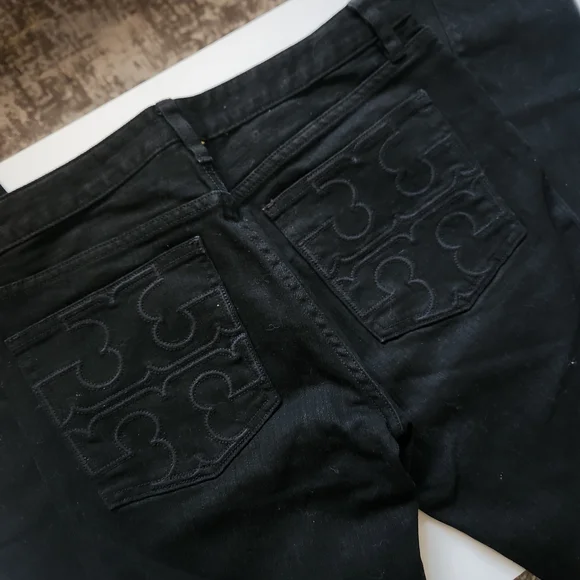 Tory Burch Women's Jeans in Black - Picture 7 of 7